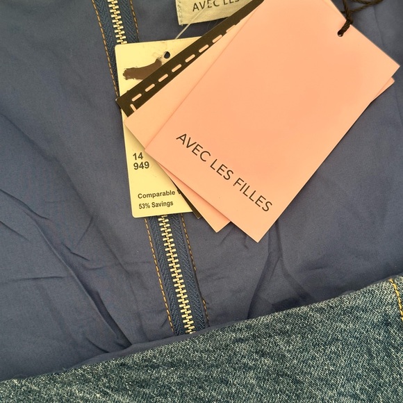 Avec Les Filles Blue Denim Dress - Picture 6 of 7